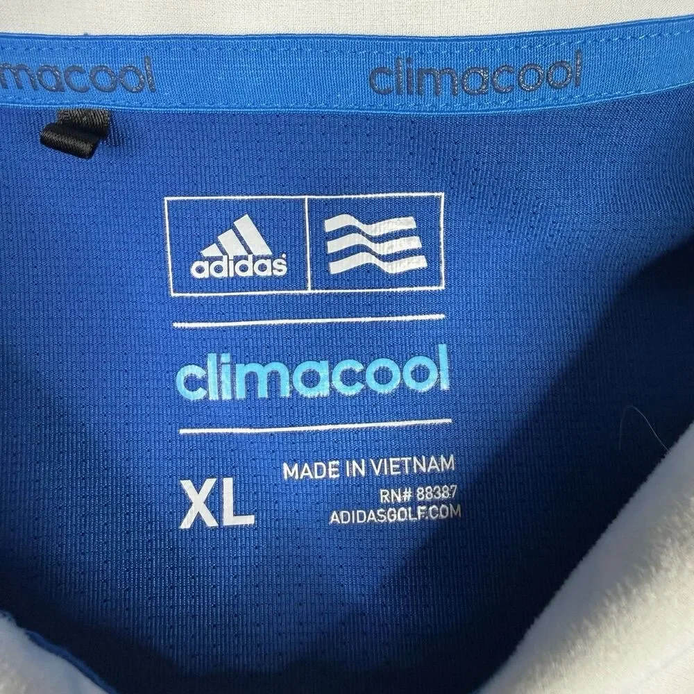 Harbour Town Golf Links Polo Shirt Mens XL Blue Adidas Climacool Performance‎